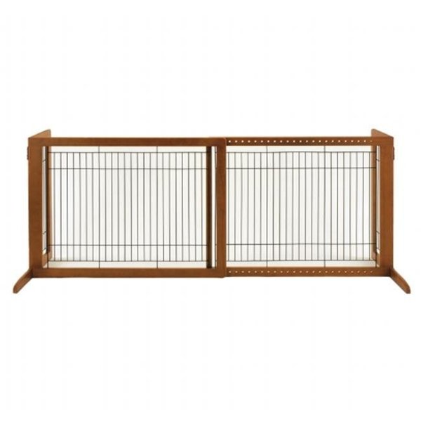 Richell Usa Richell USA 94147 Freestanding Pet Gate Hl - Brown 94147